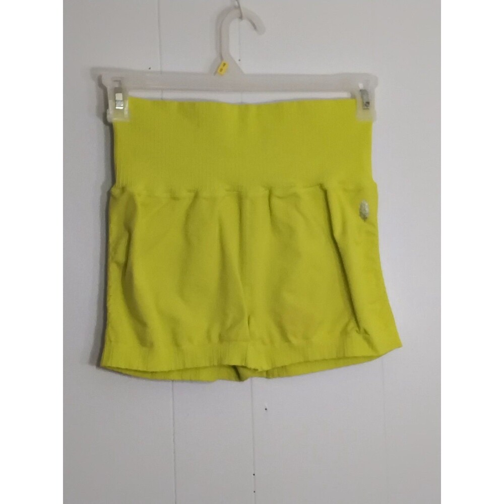 High Waisted Chartreus color short shorts size M